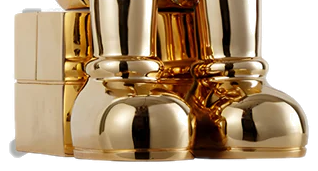 Clowny-Sculpture – Gold Edition 163cm
