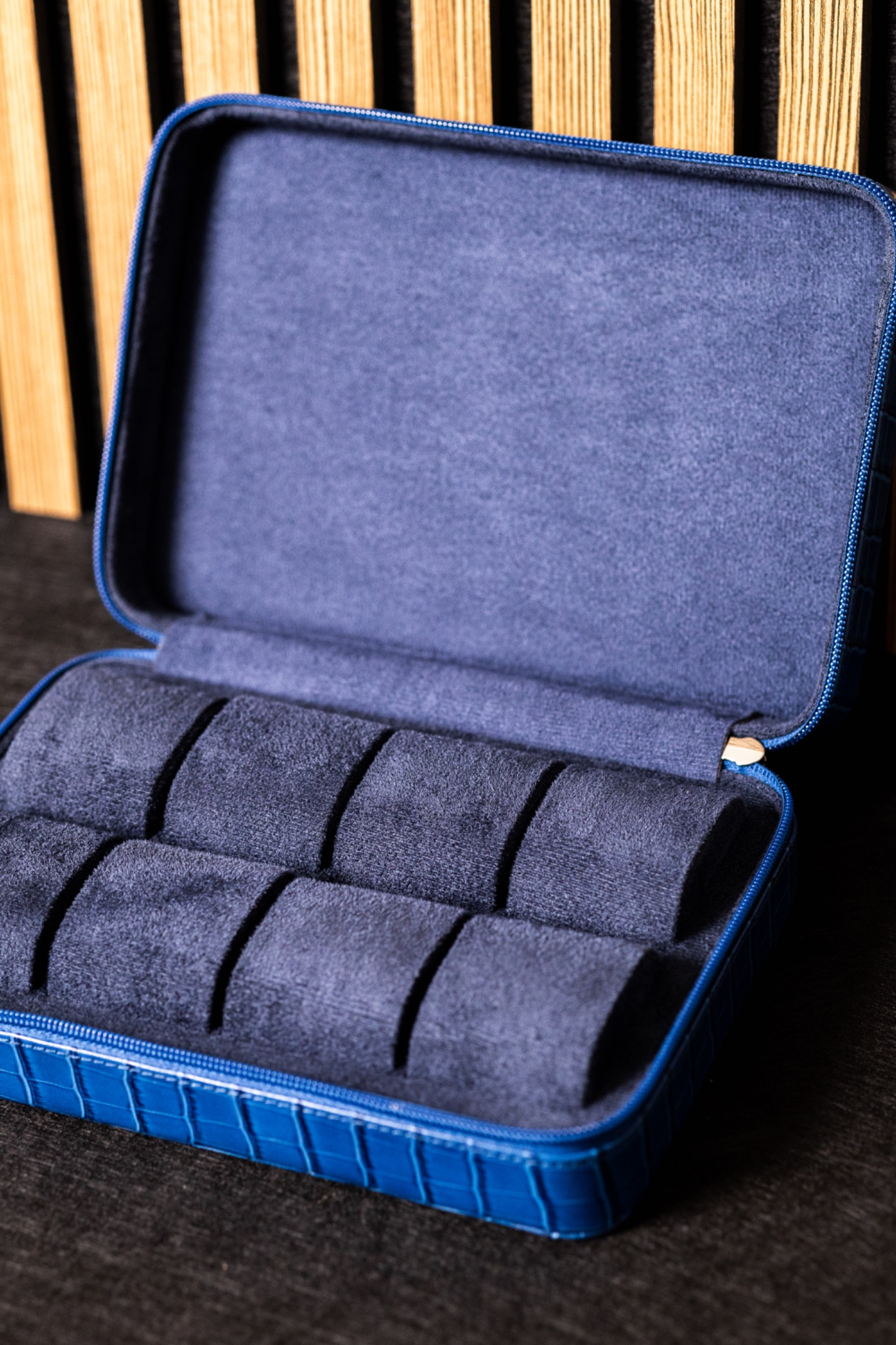 Watchbox für 8 Uhren Blue