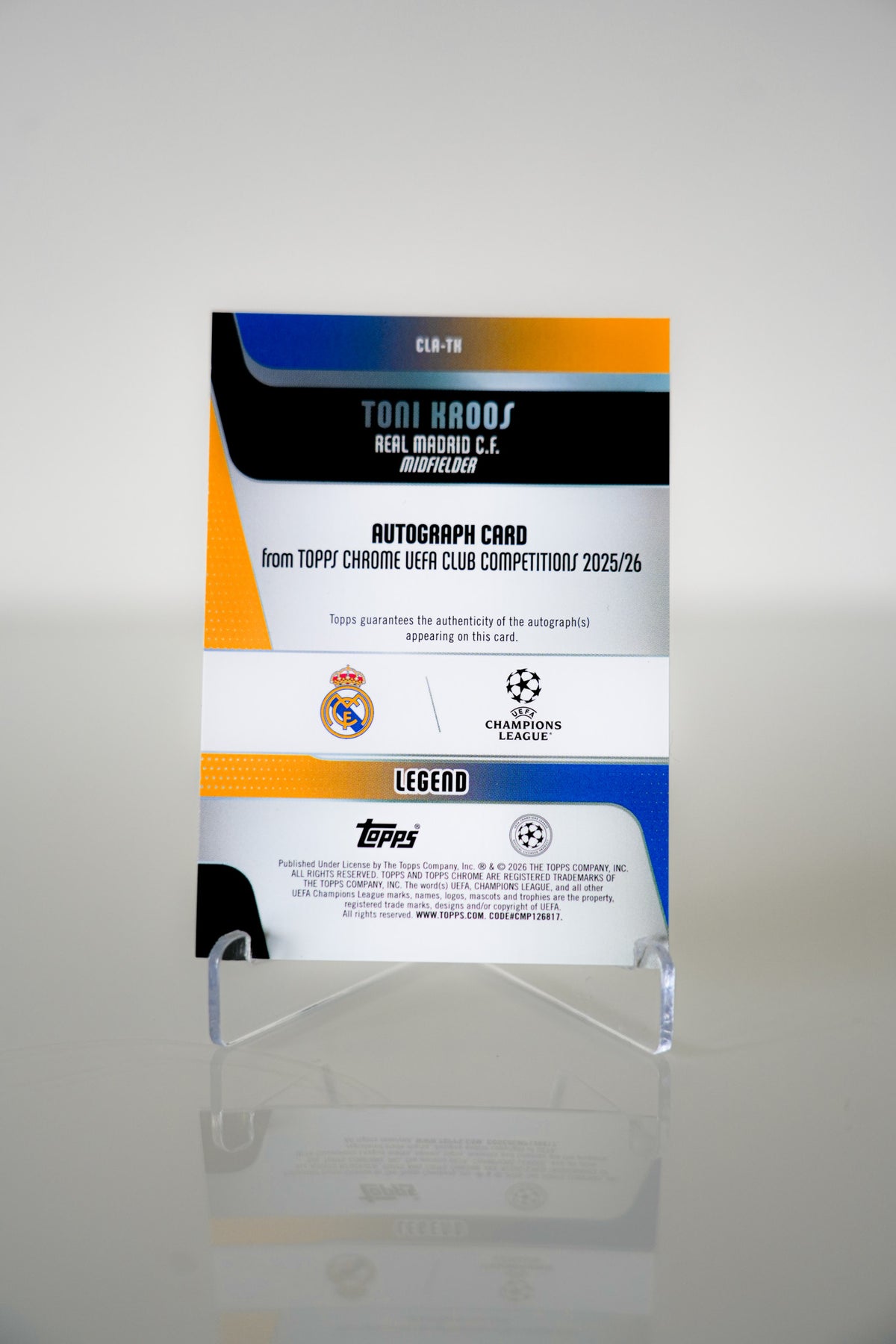 Toni Kroos Topps CLA-TH 29/99