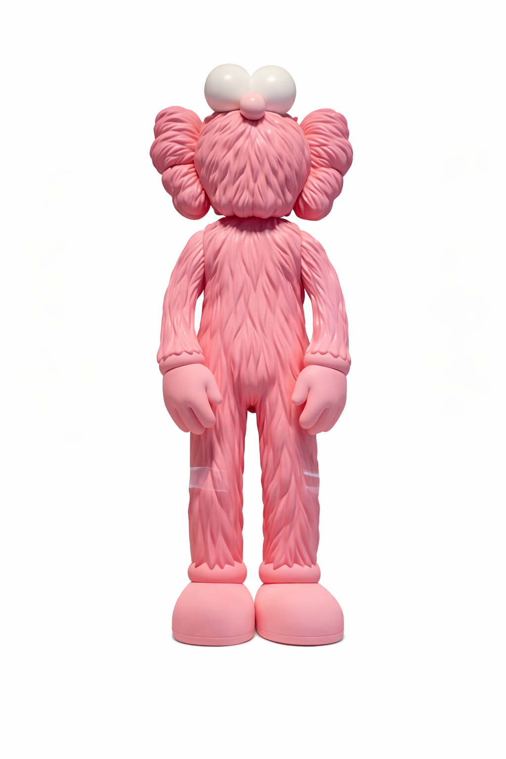 Petal Pink Furry Clowny Sculpture - 135cm