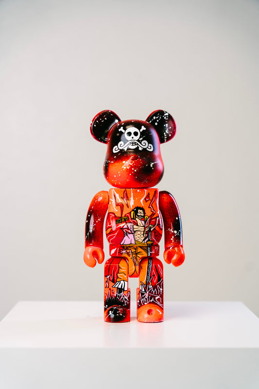 Bearbrick 400% (28cm)  – „Gold D Roger Anime “ Art Edition