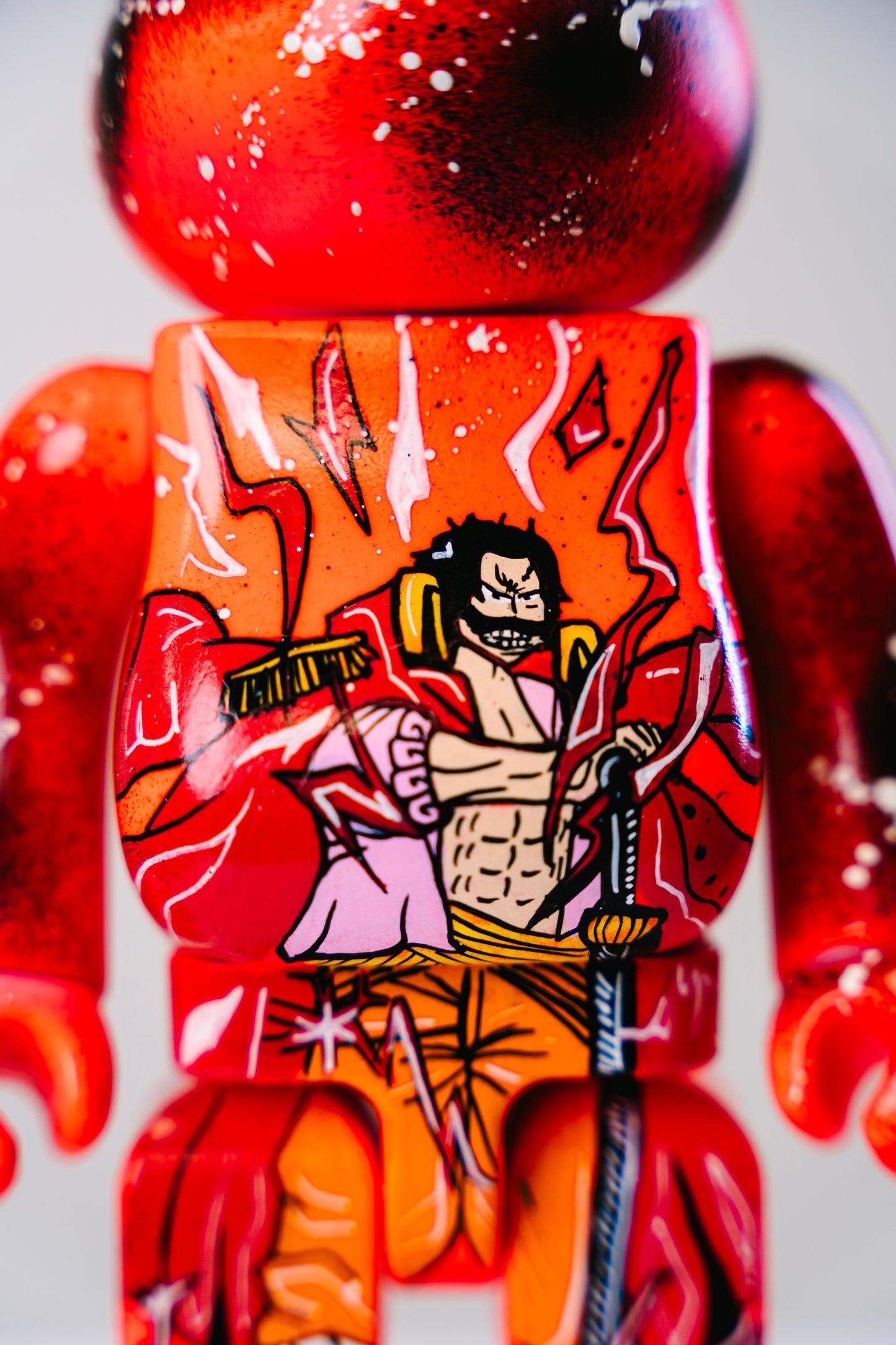 Bearbrick 400% (28cm)  – „Gold D Roger Anime “ Art Edition