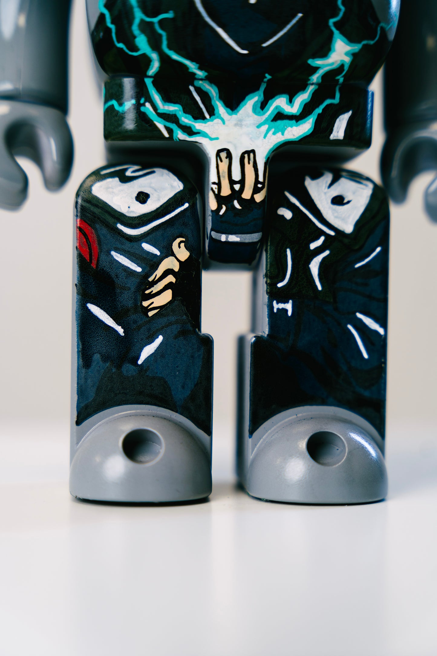 Bearbrick 400%(28 cm) –,,Ninja Lightning Edition-"(Kakashi Inspired)