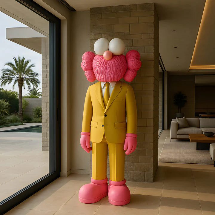 Yellow Suit Clowny CEO Sculpture - 90cm