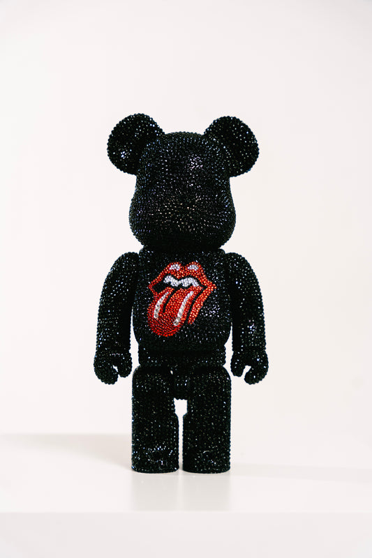 Bearbrick 400% (28cm) -,,Rolling Stones Crystal Edition-"
