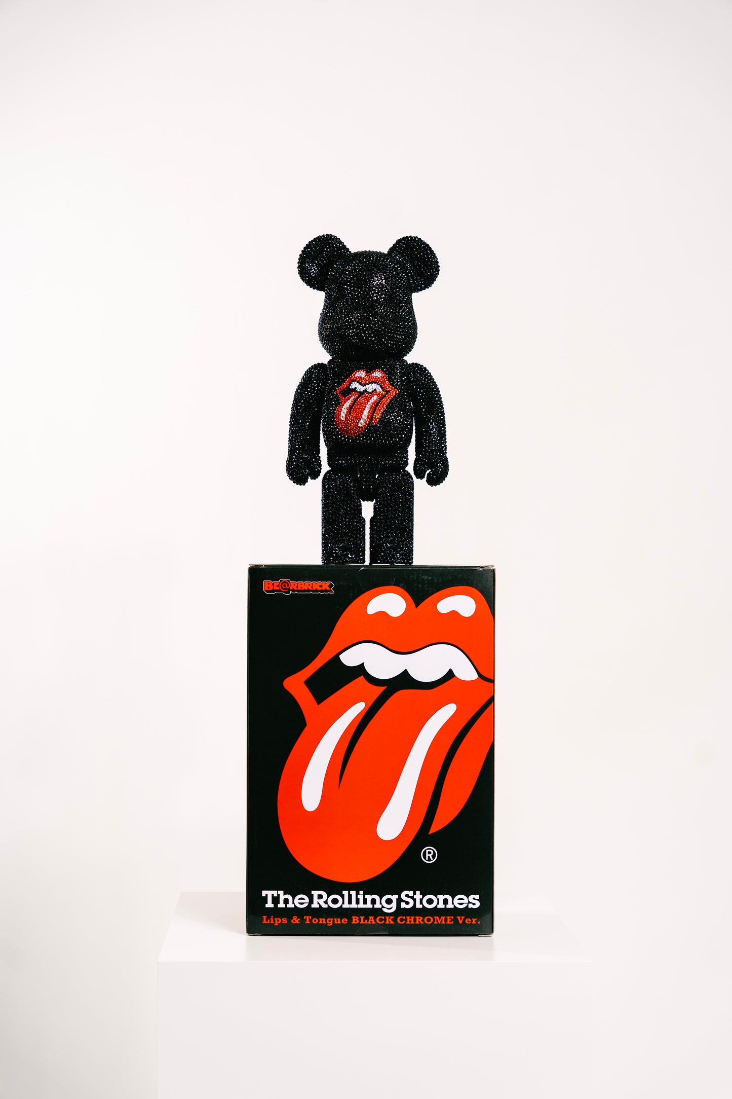 Bearbrick 400% (28cm) -,,Rolling Stones Crystal Edition-"