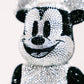 Bearbrick 400% (28cm)-,,Micky Mouse Crystal Edition-"