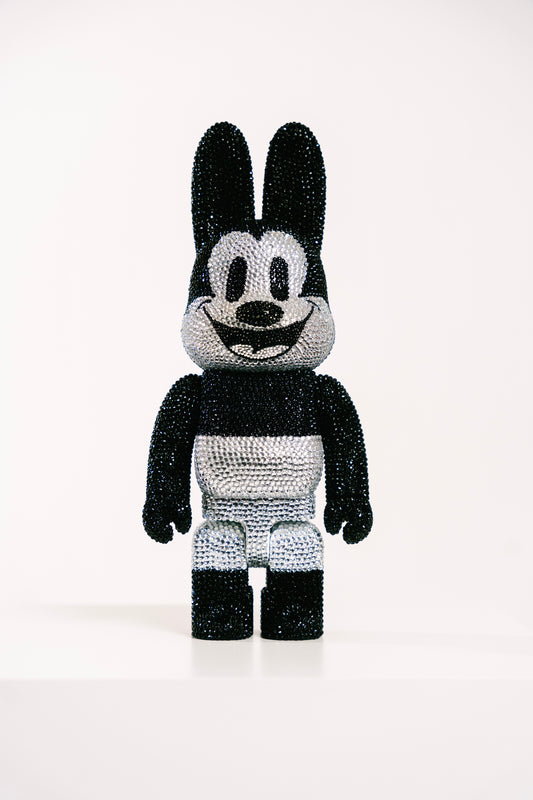Bearbrick 400% (28cm) -,,Oswald the Lucky Rabbit Crystal Edition-"