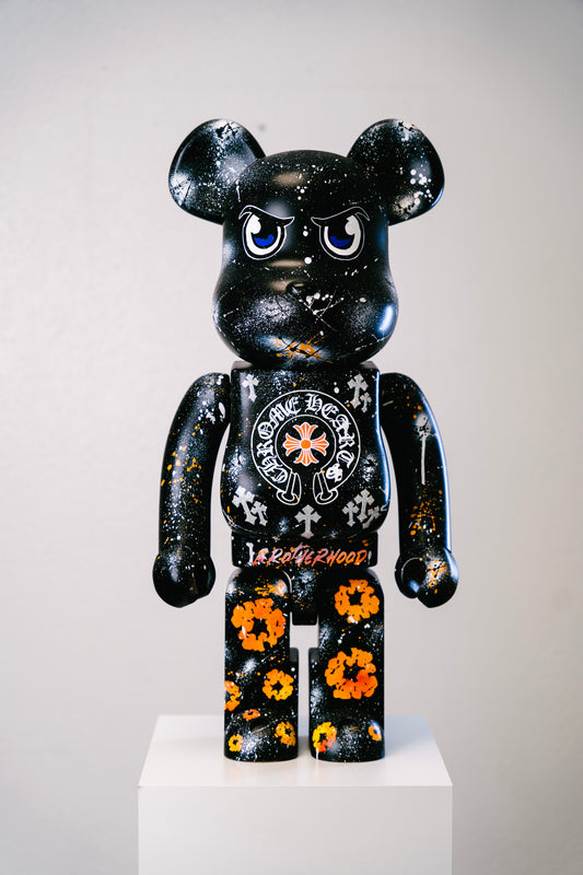 Custom CHROME HEARTS Bearbrick 1000% (70cm)