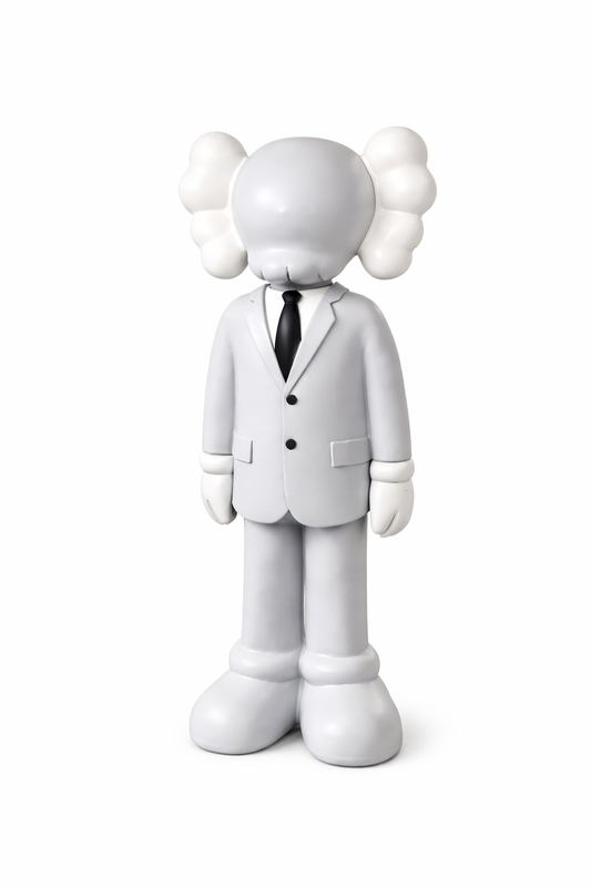Soft Grey Clowny Suit Director Sculpture - 150cm