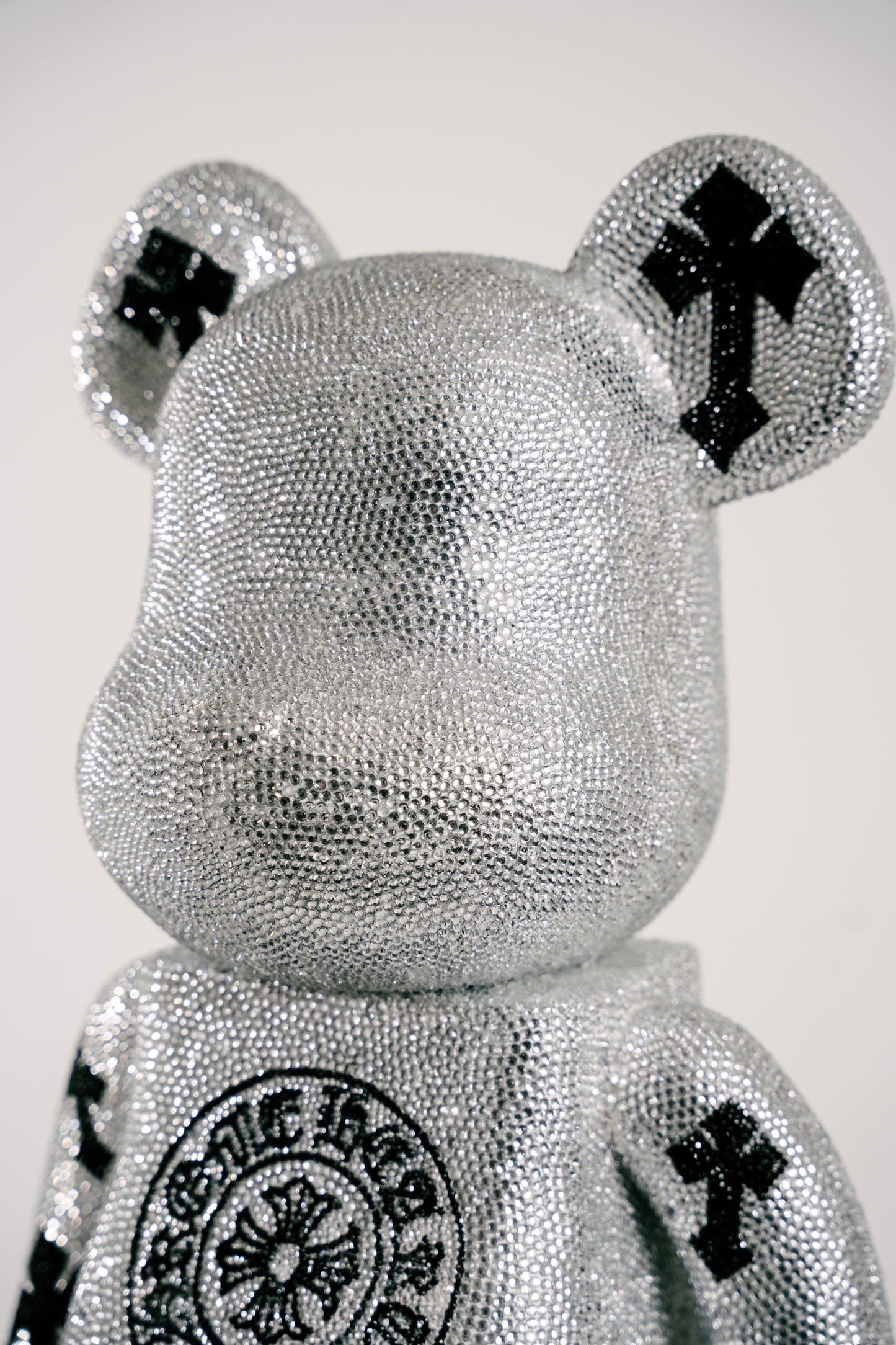 Bearbrick 1000% (70cm) -,,Chrome Hearts Style Custom-"