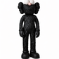 Obsidian Black  Furry Clowny Sculpture - 135cm
