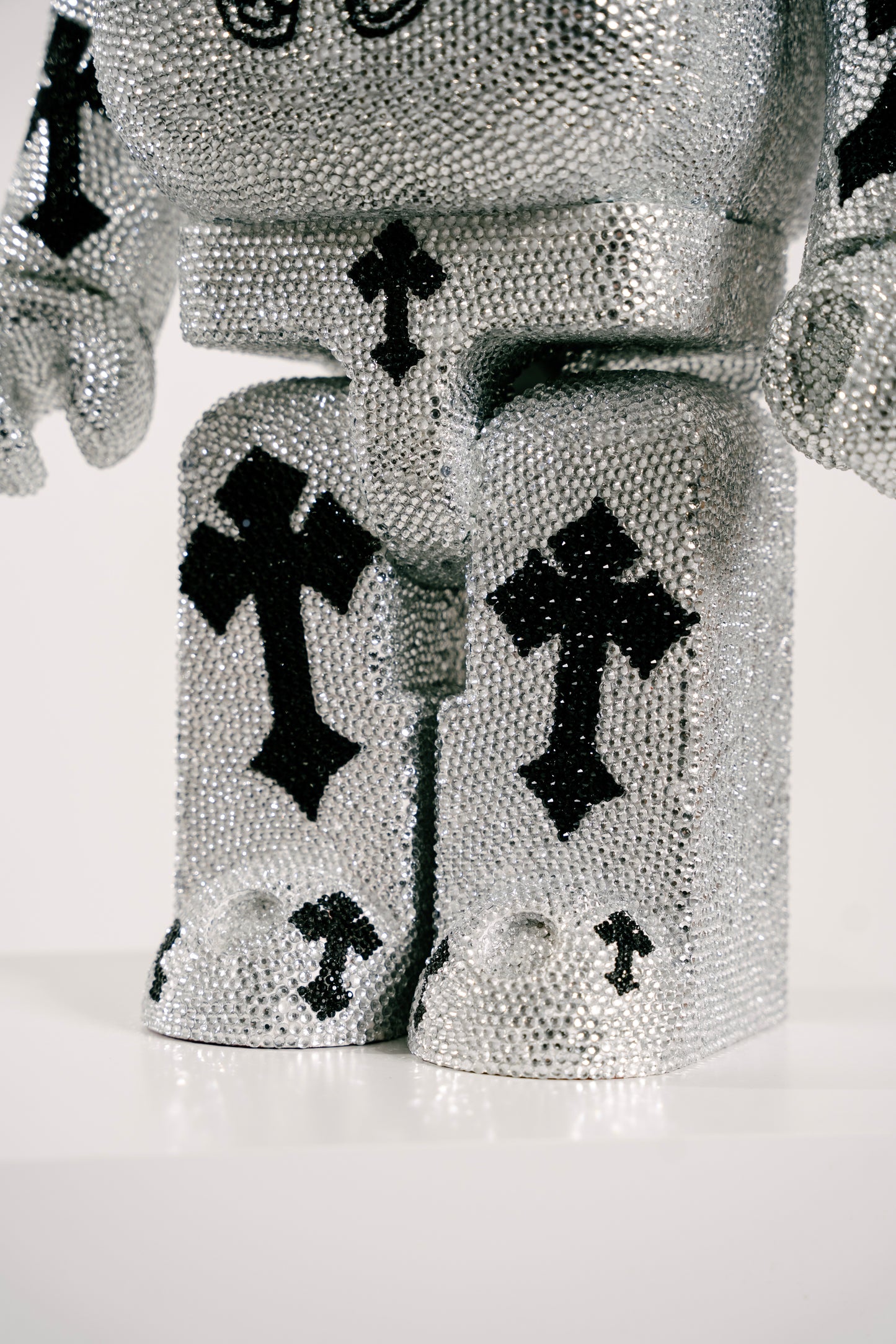 Bearbrick 1000% (70cm) -,,Chrome Hearts Style Custom-"