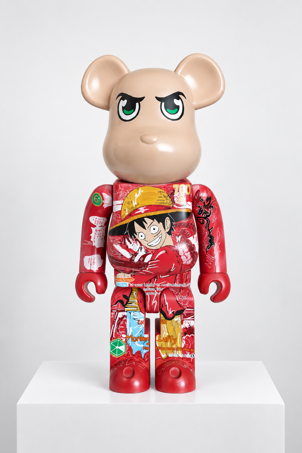 Luffy Red Manga Bearbrick 1000%