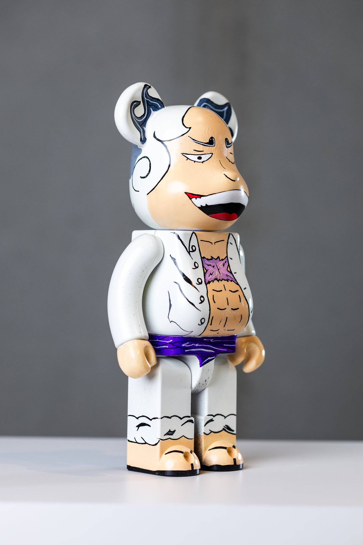 BEARBRICK 400%(28 CM) –,,Monkey D. Ruffy in Gear 5,,-