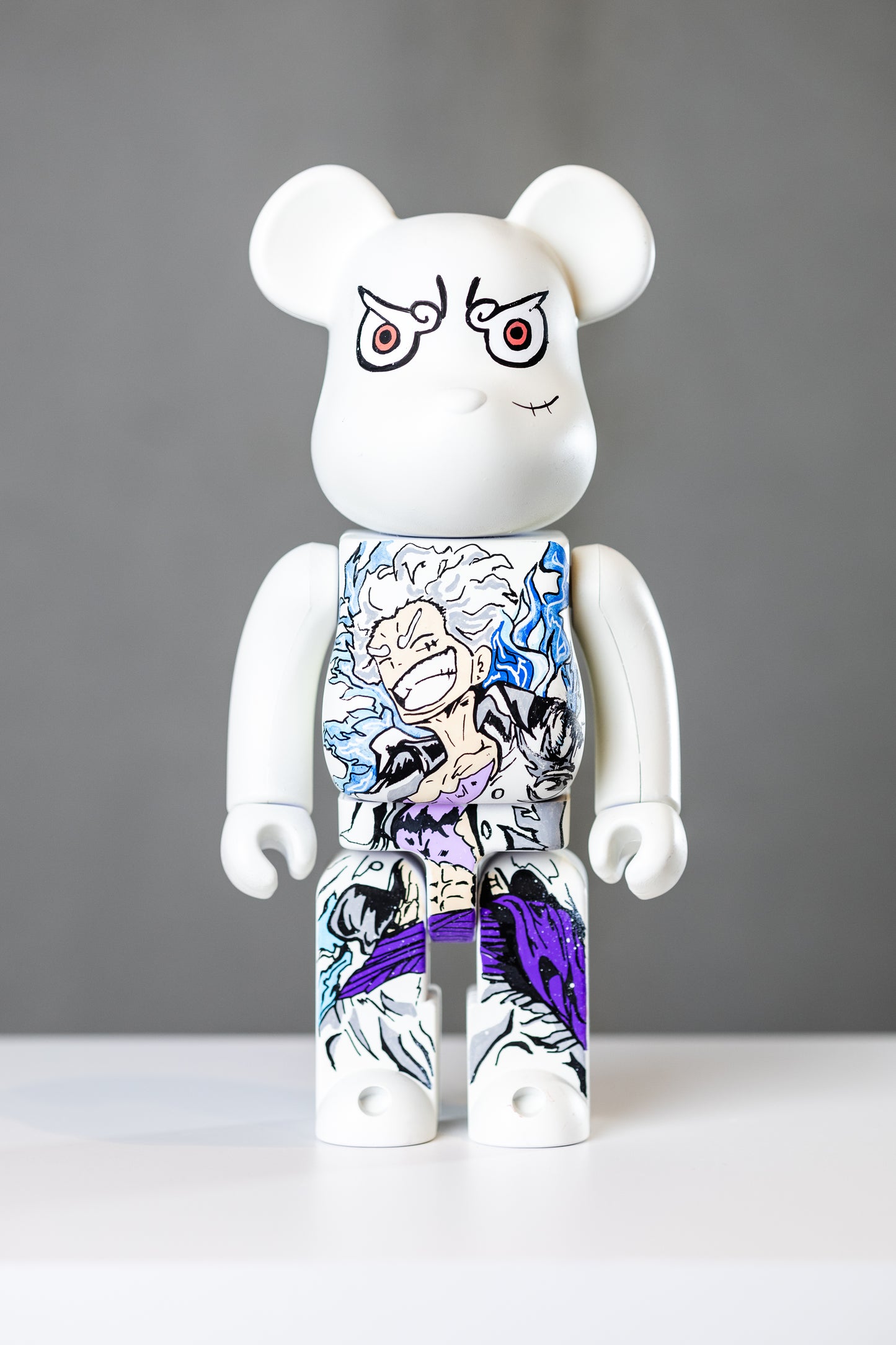 BEARBRICK 400%(28 CM) –,,ONE PIECE LUFFY GEAR 5 EDITION,,-