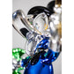 Duck Crown Pop Art Sculpture – 40 cm (Blue Edition)
