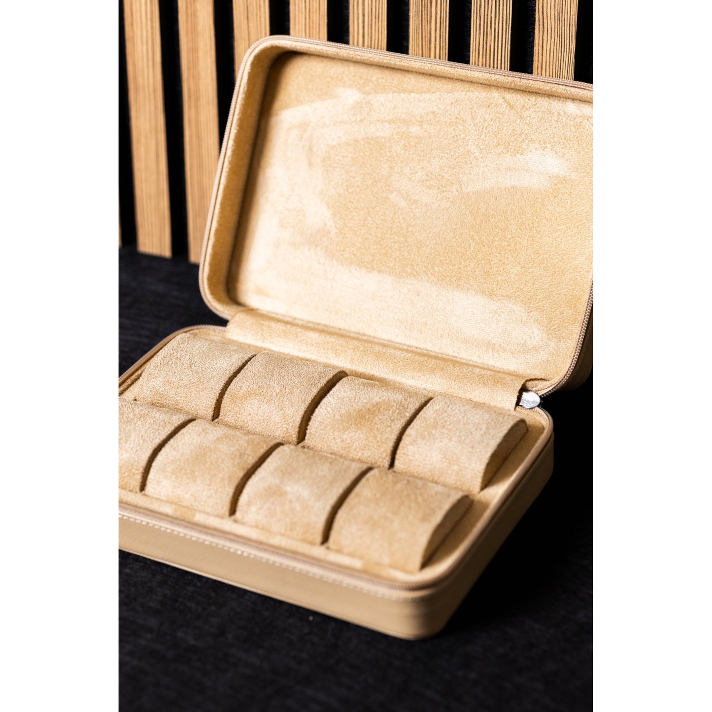 Watchbox für 8 Uhren Beige