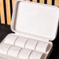 Watchbox für 8 Uhren White Krokodil Prägung