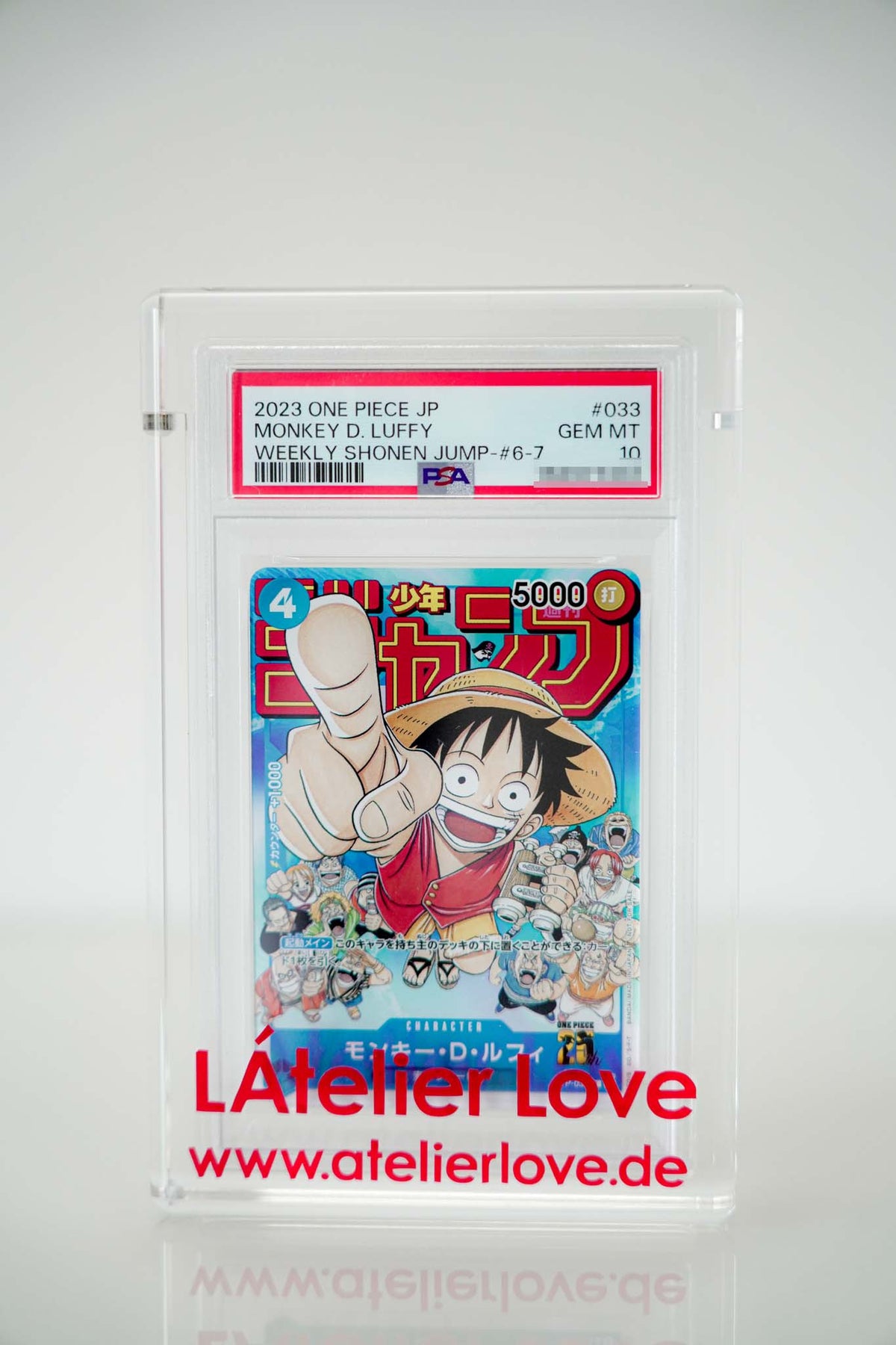 One Piece Monkey D. Luffy P-033 – PSA 10 GEM MINT Japanisch