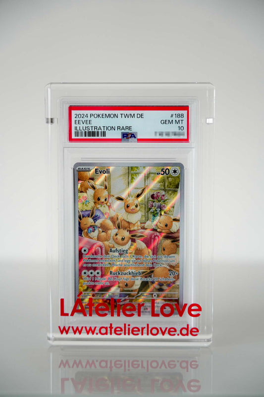 Pokémon Evoli 188/167 – Maskerade im Zwielicht – PSA 10 GEM MINT Deutsch