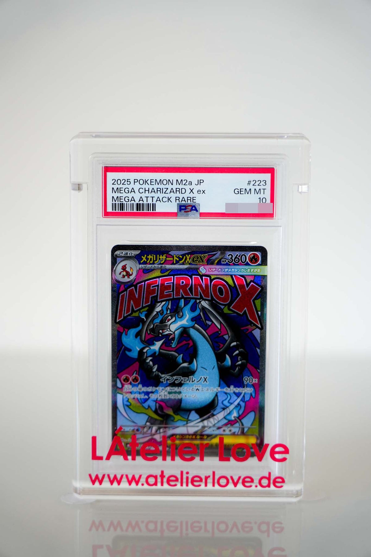 Pokémon Mega-Glurak X ex 223/193 – Mega Dream ex – Mega Attack Rare – PSA 10 GEM MINT Japanisch