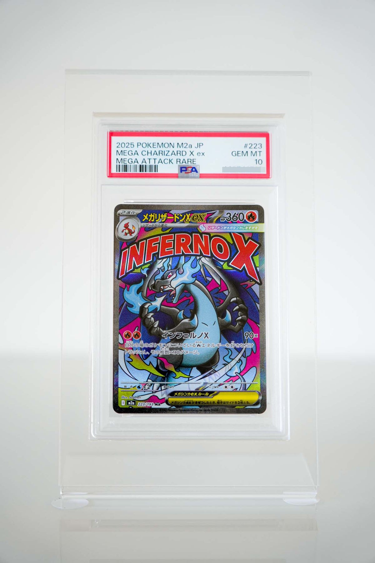 Pokémon Mega-Glurak X ex 223/193 – Mega Dream ex – Mega Attack Rare – PSA 10 GEM MINT Japanisch