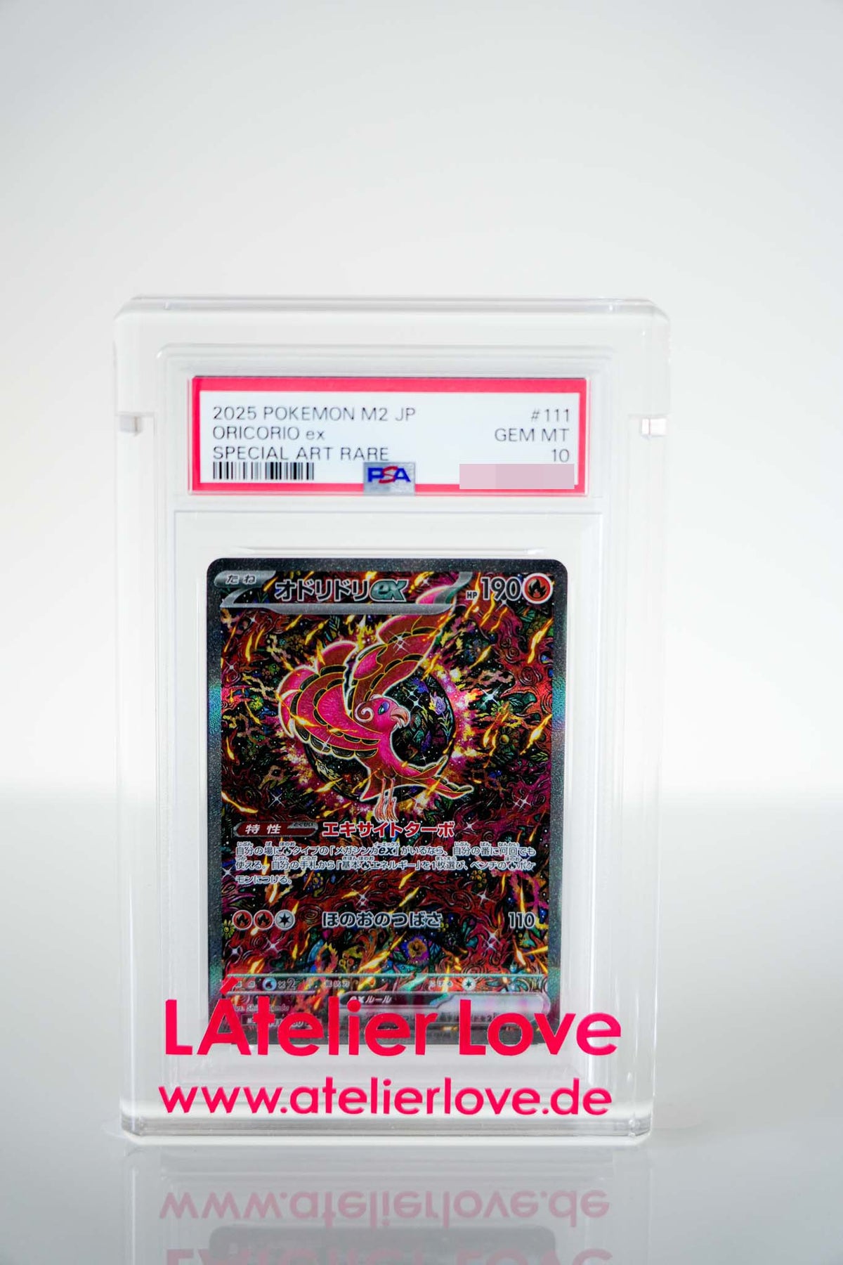 Pokémon Oricorio ex 111/080 – Inferno X – Special Art Rare – PSA 10 GEM MINT Japanisch