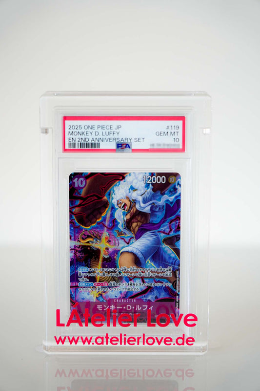 One Piece Monkey D. Luffy 119 – 2nd Anniversary Set 2025 – PSA 10 GEM MINT Japanisch