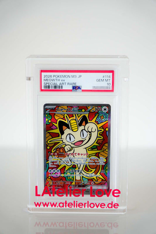 Pokémon Mauzi ex 114 – M3: Nihil Zero – Special Art Rare – PSA 10 GEM MINT Japanisch