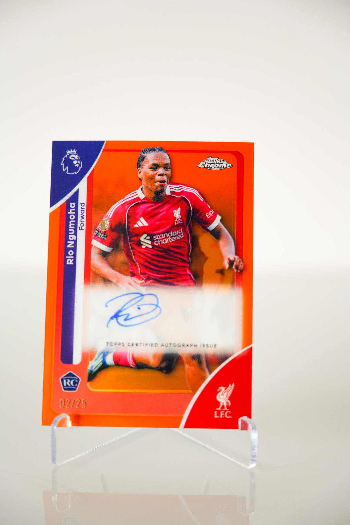 Rio Ngumoha Topps Chrome Premier League CA-RN 02/25