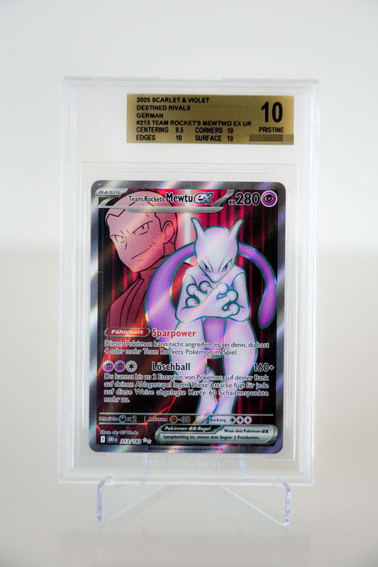 Team Rockets Mewtu-ex 213/182 Deutsch – BGS 10 Pristine – Ewige Rivalen