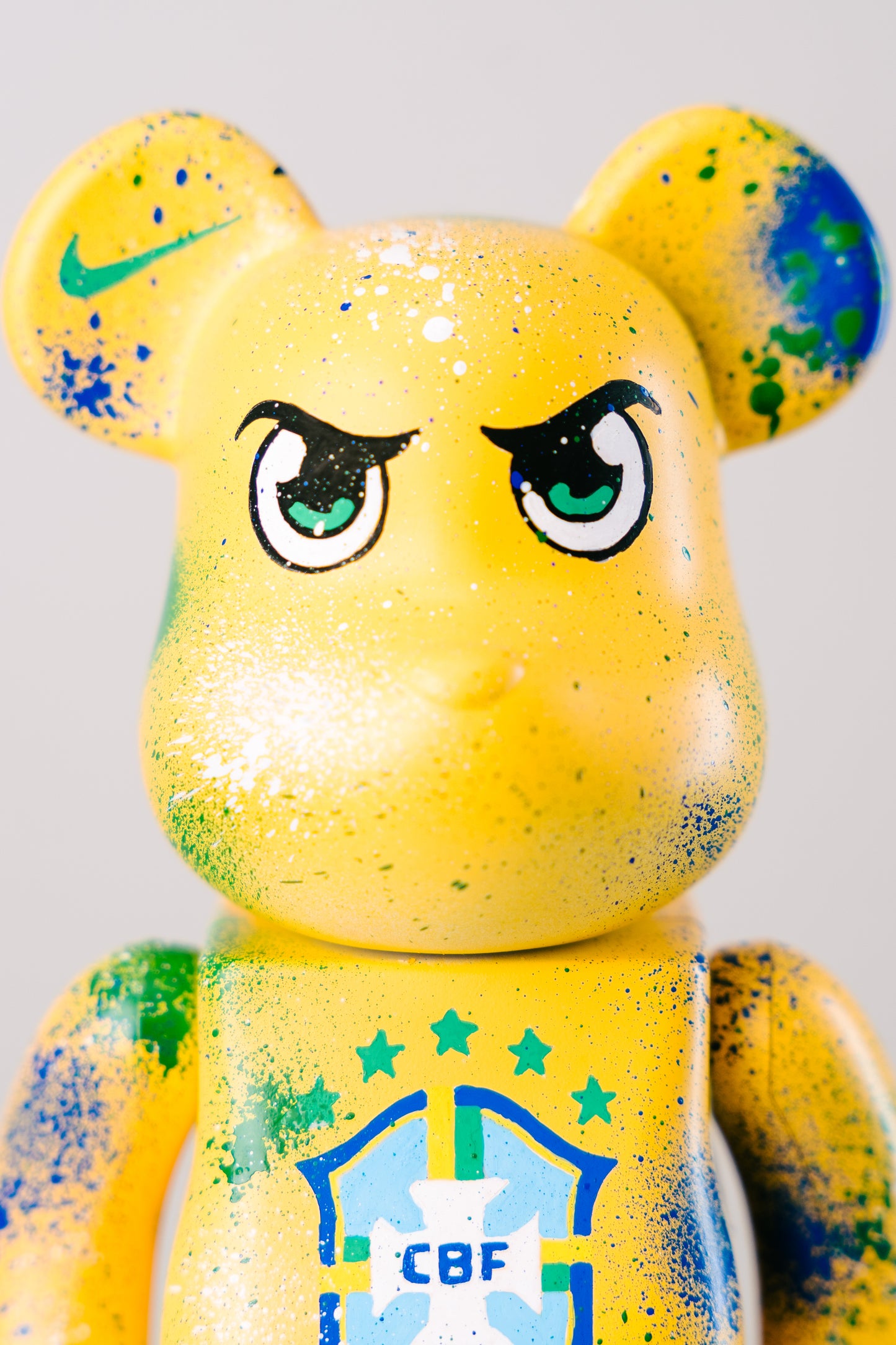 Bearbrick 400%(28 cm) –,,Brasilien Custom Edition-"
