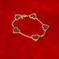 18k LUV Bracelett Gold mit Karneol-Herzen – ca. 10 g
