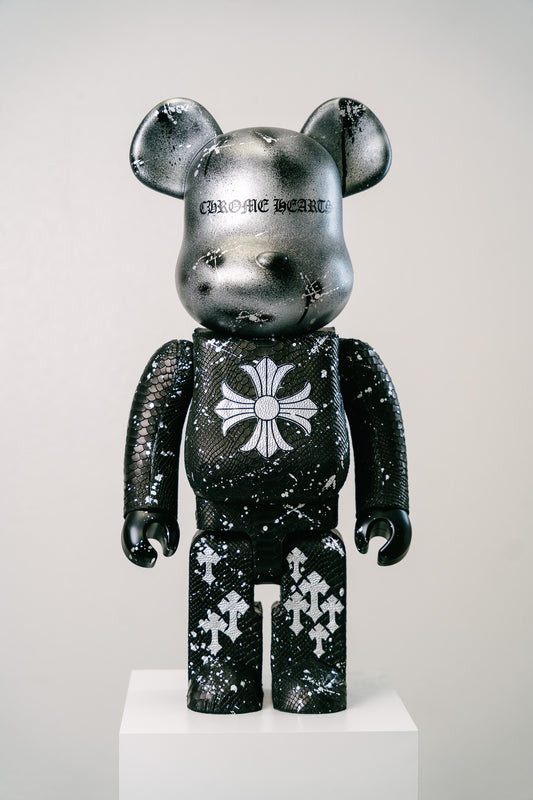 Bearbrick 1000% (70cm) –,, Custom Chrome Hearts-"