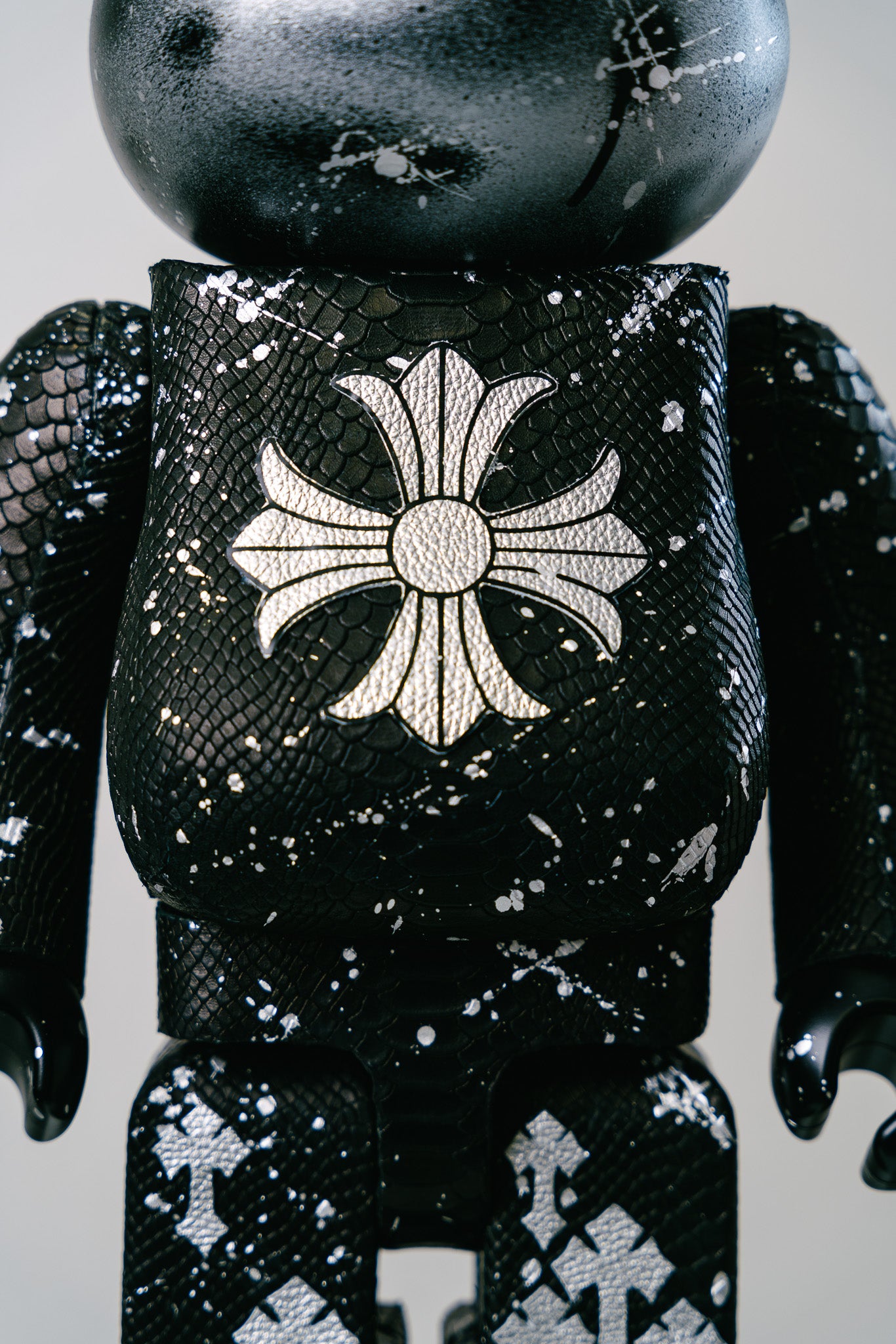 Bearbrick 1000% (70cm) –,, Custom Chrome Hearts-"