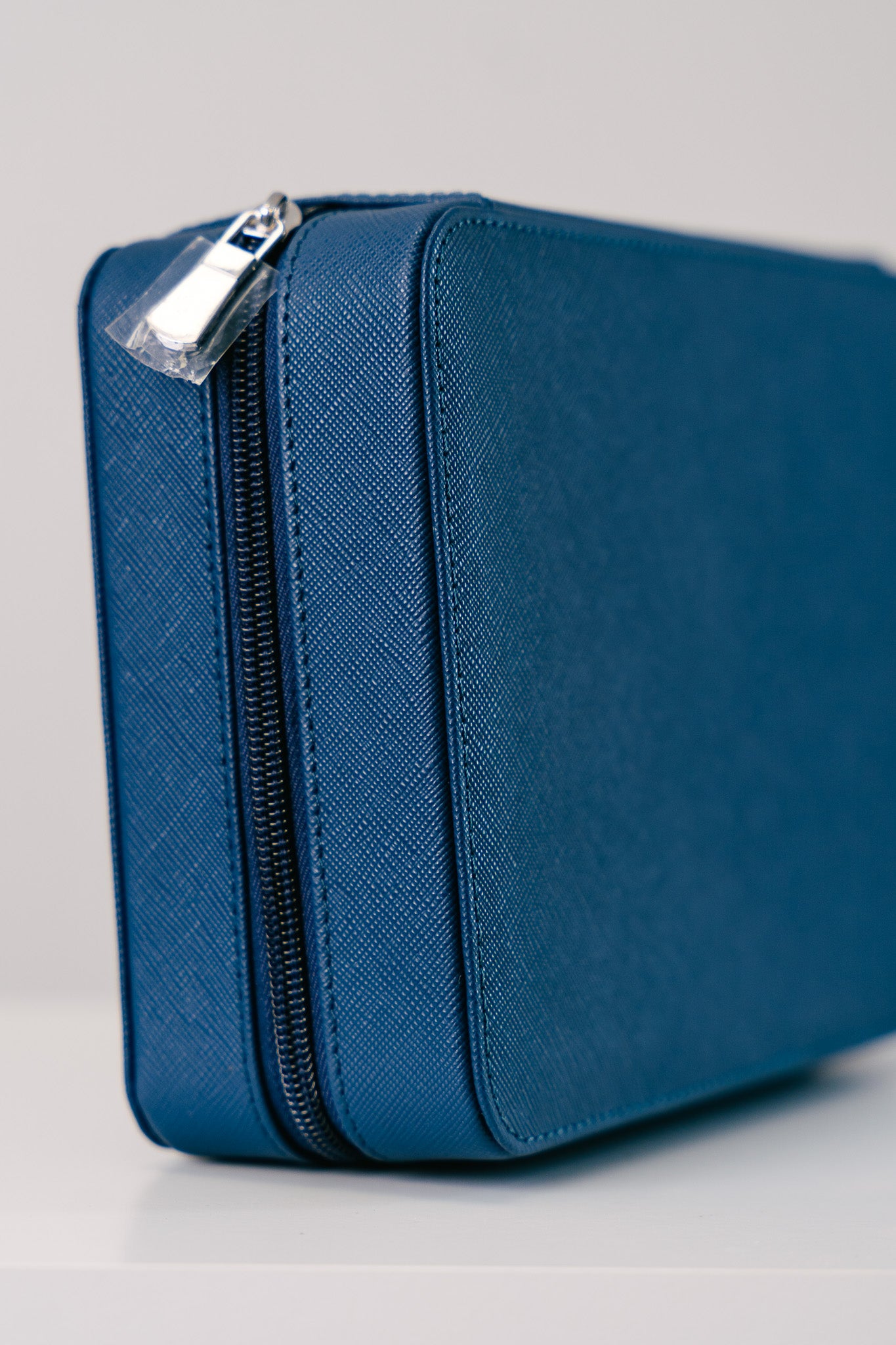 Watchbox für 8 uhren Saffiano-Leder - Schieferblau