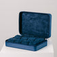 Watchbox für 8 uhren Saffiano-Leder - Schieferblau