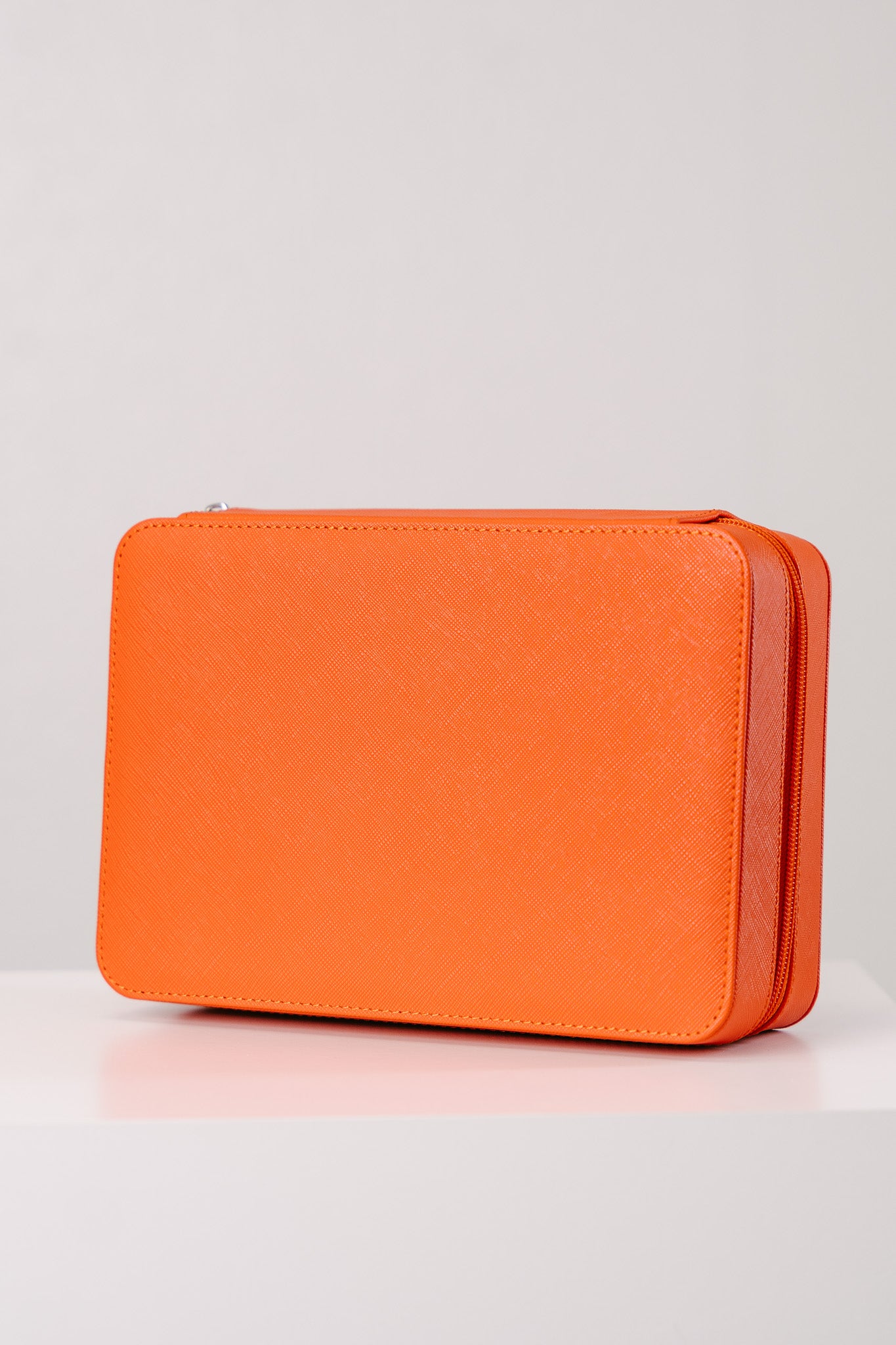 Watchbox für 8 Uhren Saffiano-Leder - Orange