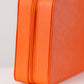 Watchbox für 8 Uhren Saffiano-Leder - Orange