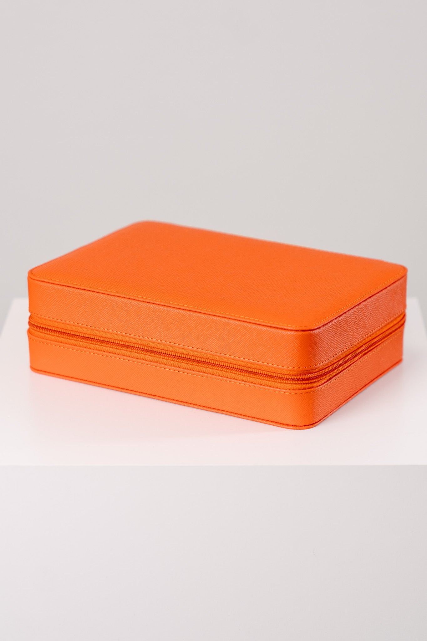 Watchbox für 8 Uhren Saffiano-Leder - Orange
