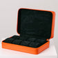 Watchbox für 8 Uhren Saffiano-Leder - Orange