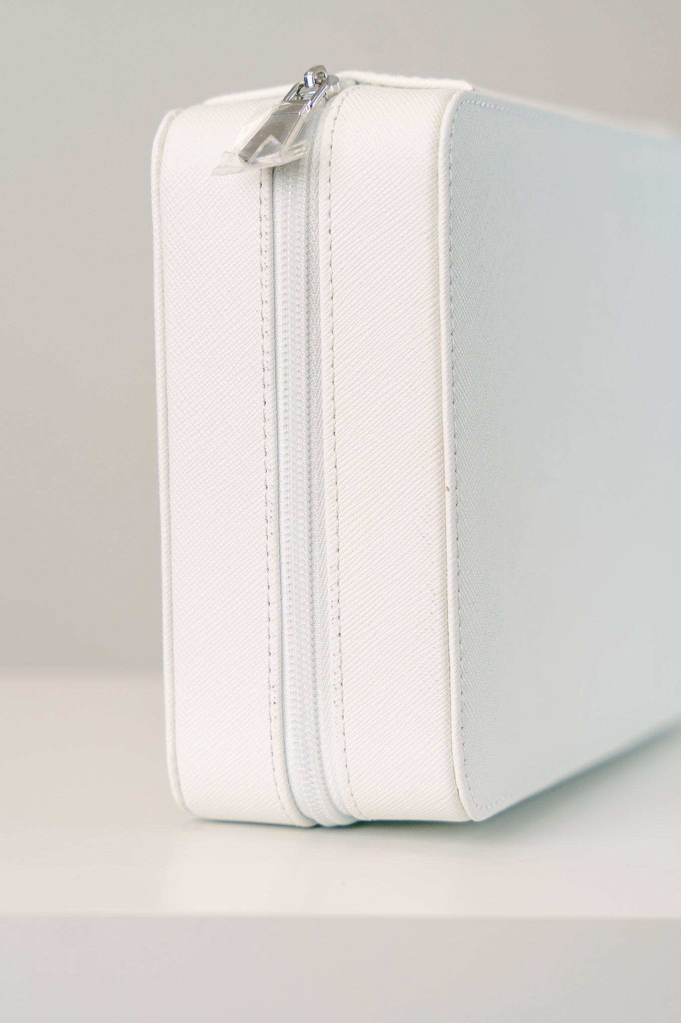 Watchbox für 8 Uhren - Saffiano-Leder - Weiß