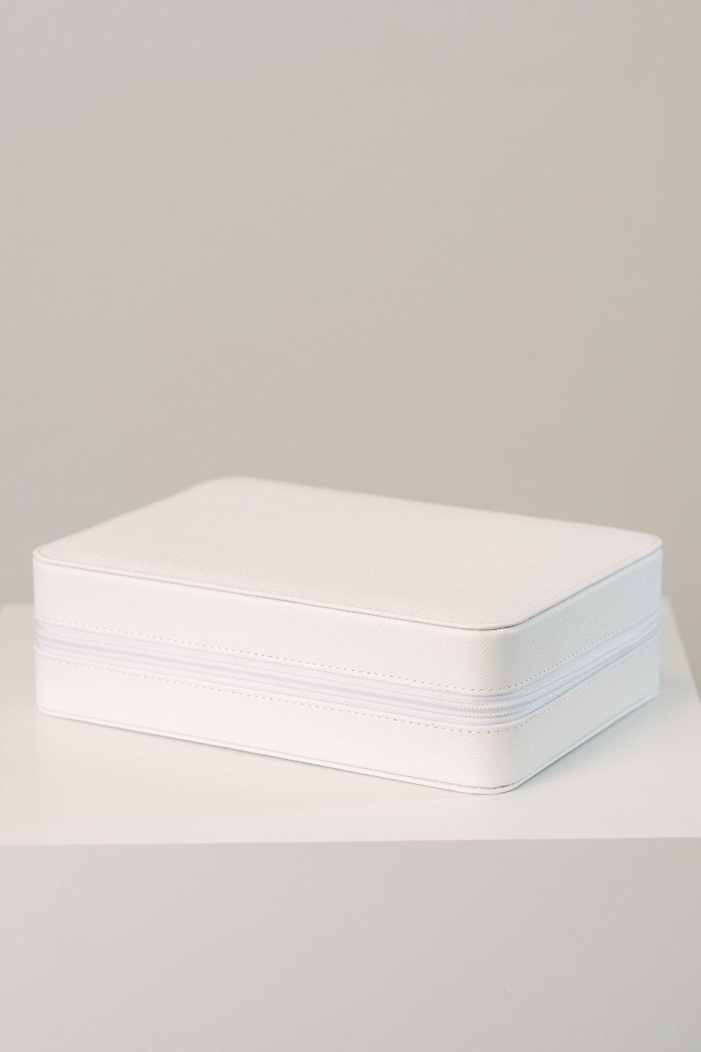 Watchbox für 8 Uhren - Saffiano-Leder - Weiß