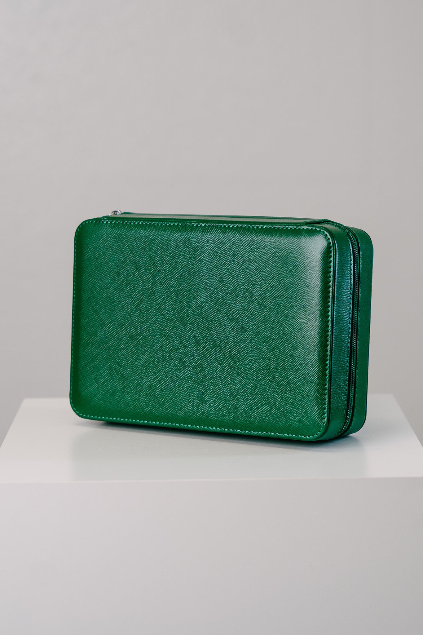 Watchbox für 8 Uhren Saffiano-Leder - Grün