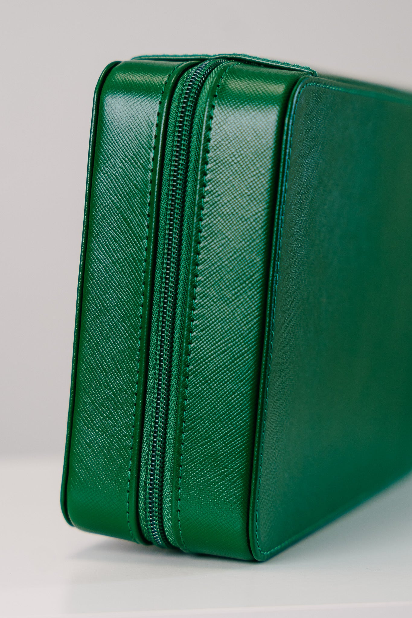 Watchbox für 8 Uhren Saffiano-Leder - Grün