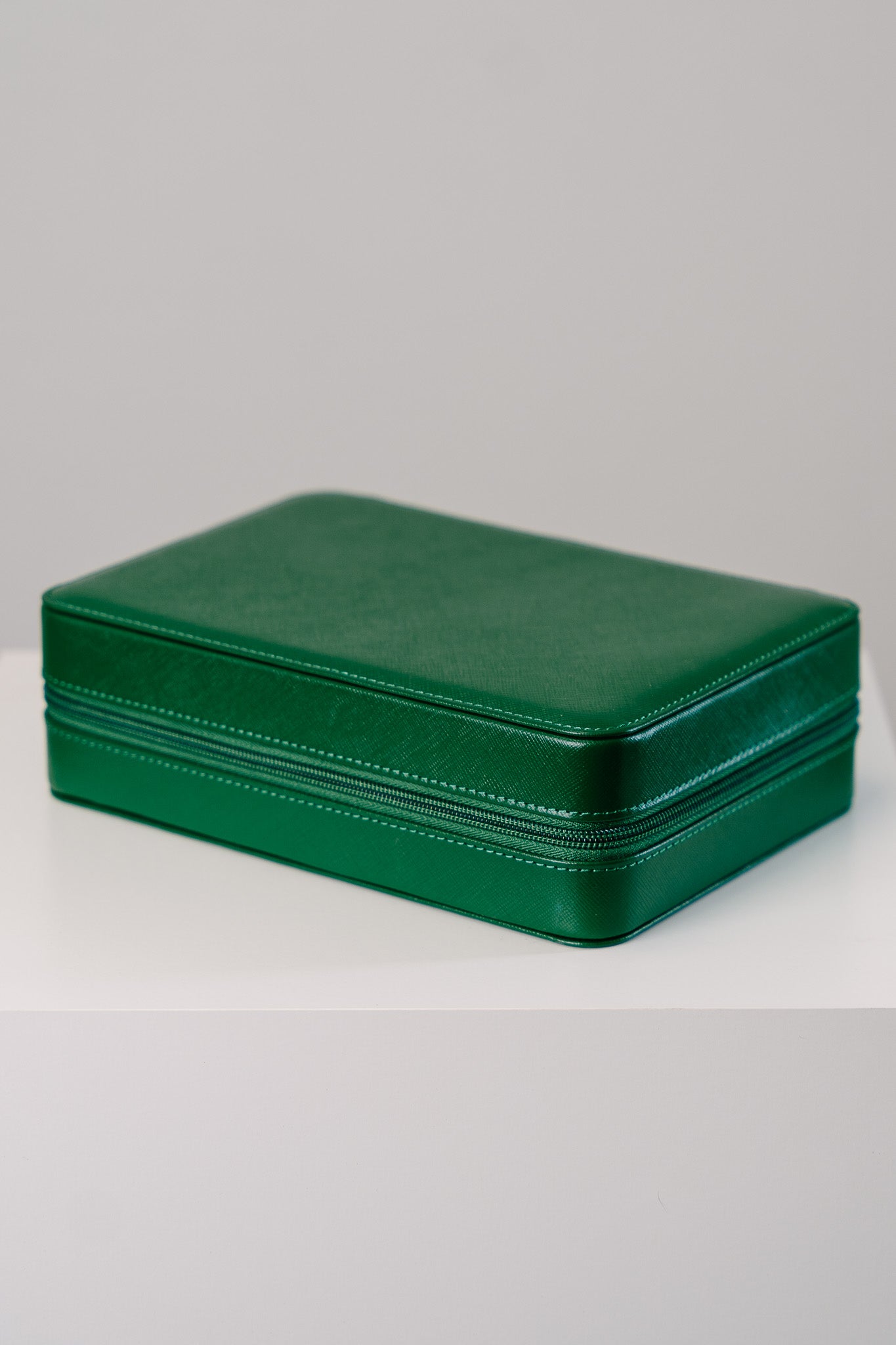 Watchbox für 8 Uhren Saffiano-Leder - Grün