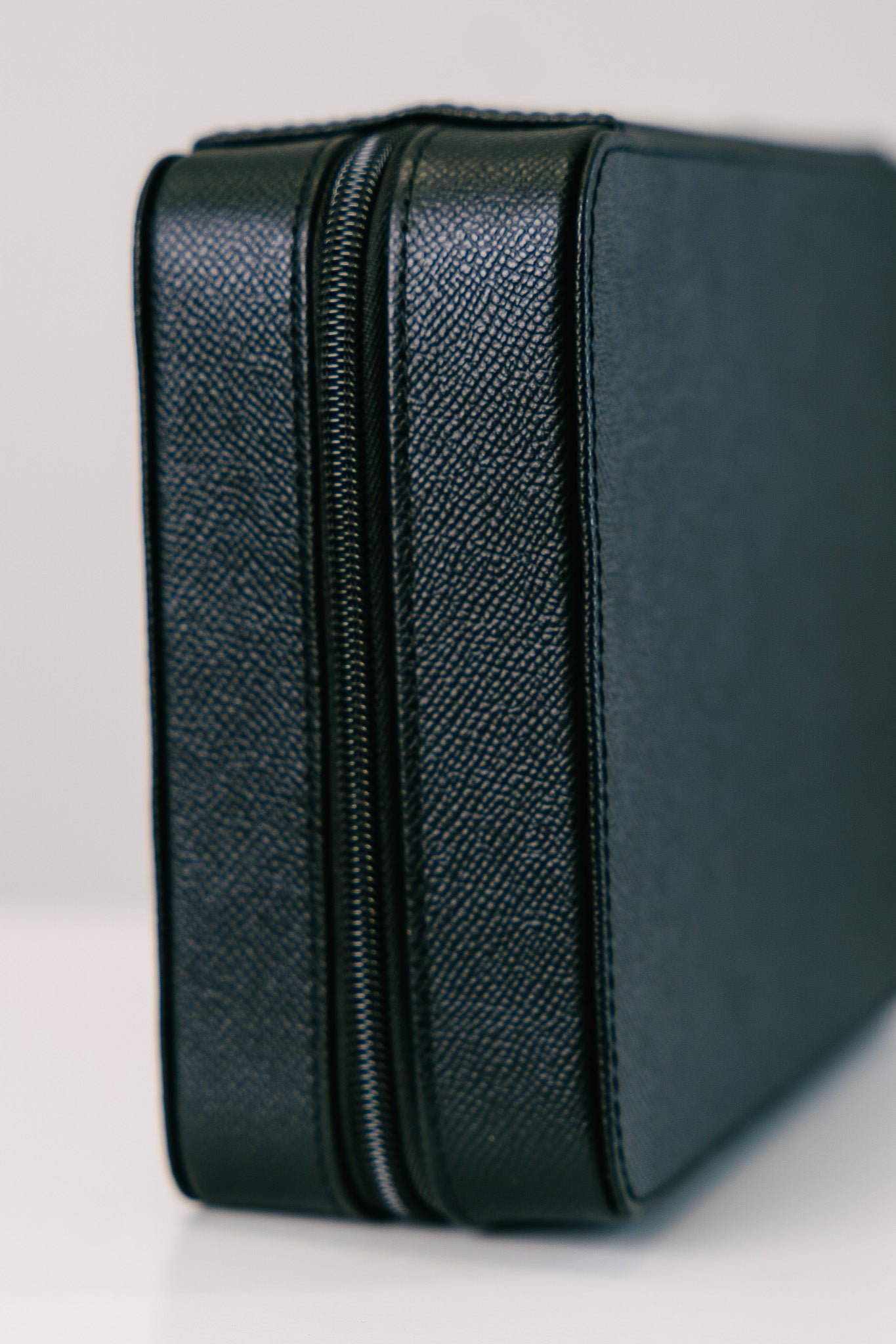 Watchbox für 8 Uhren Saffiano-Leder - Schwarz