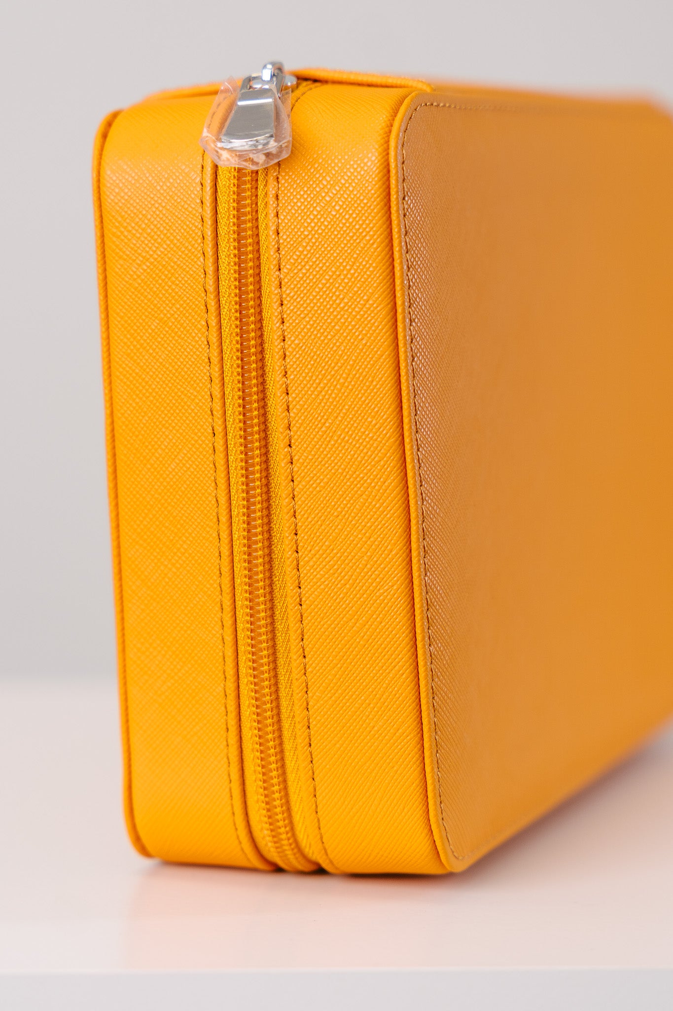 Watchbox für 8 Uhren Saffiano-Leder - Gelb