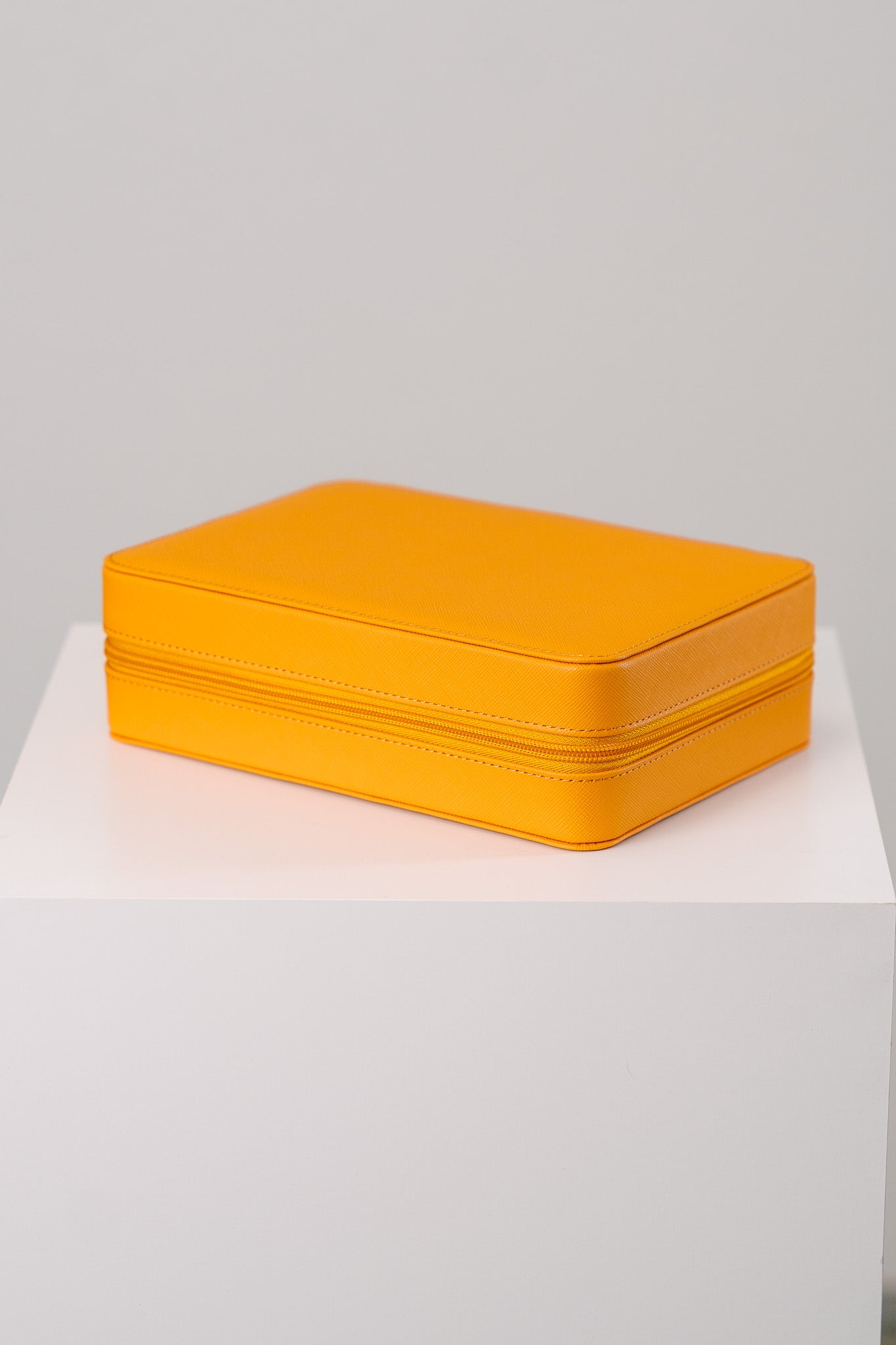 Watchbox für 8 Uhren Saffiano-Leder - Gelb